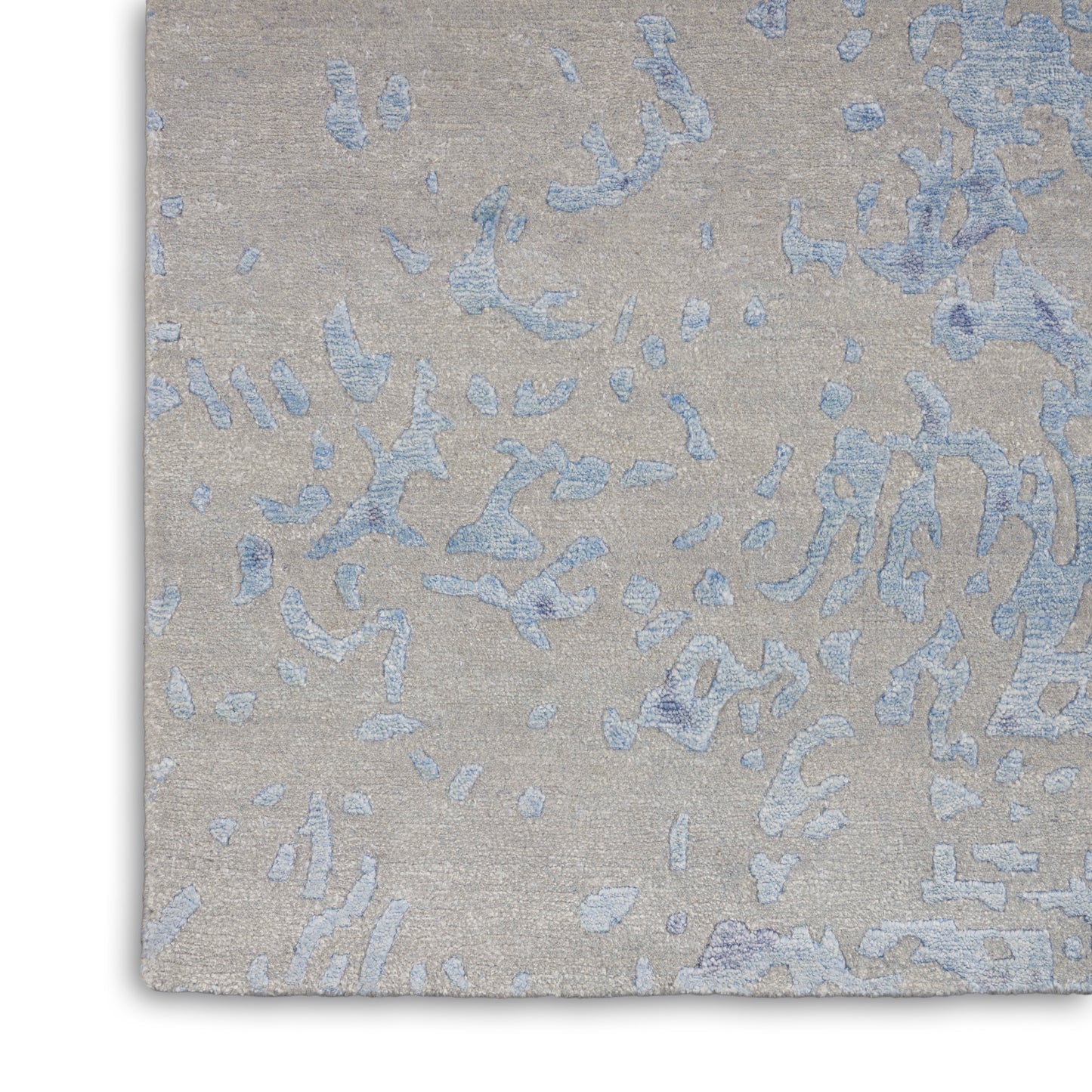 Nourison Home Silk Shadows  Grey Blue  Contemporary