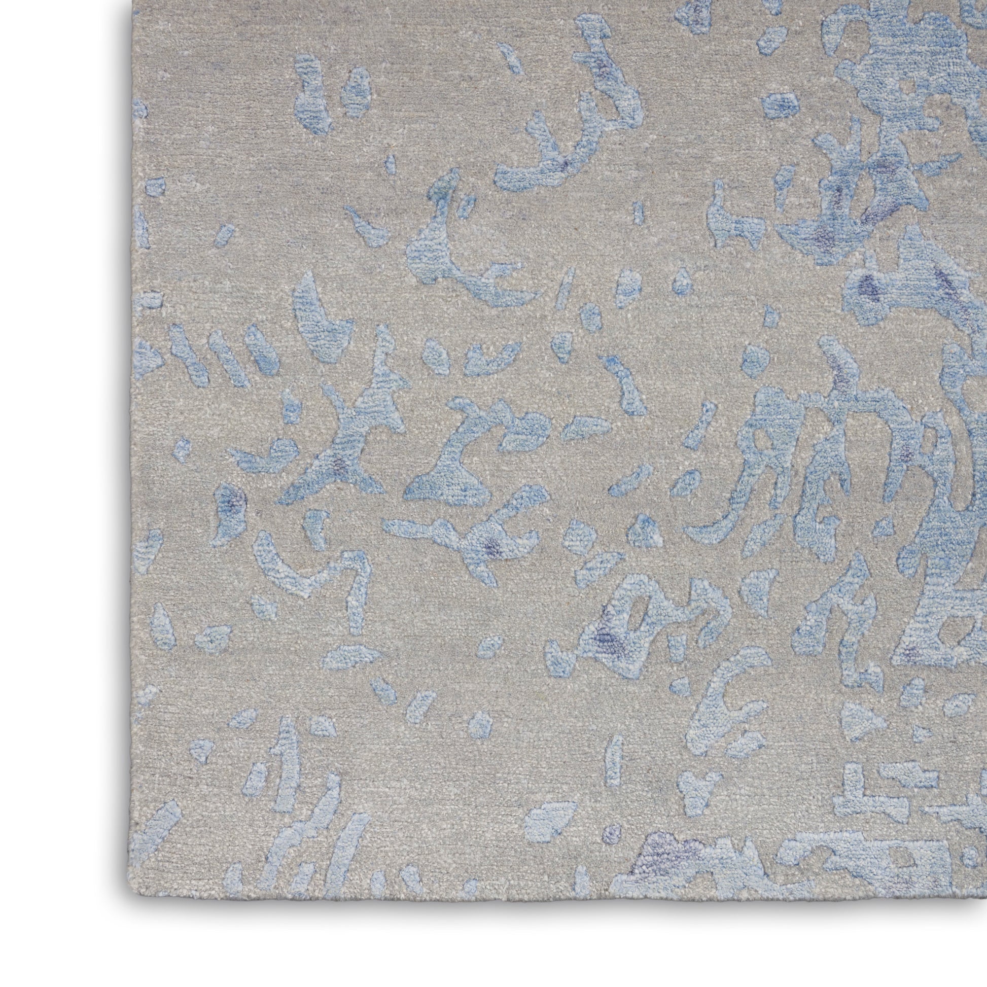 Nourison Home Silk Shadows  Grey Blue  Contemporary