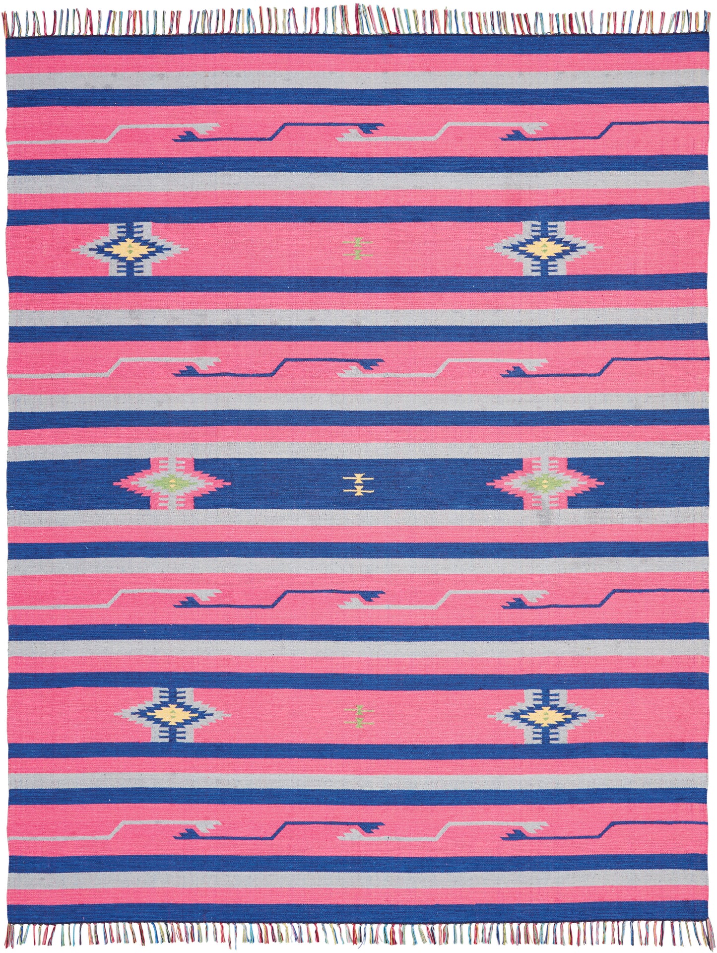 Nourison Home Baja  Pink Blue  Transitional
