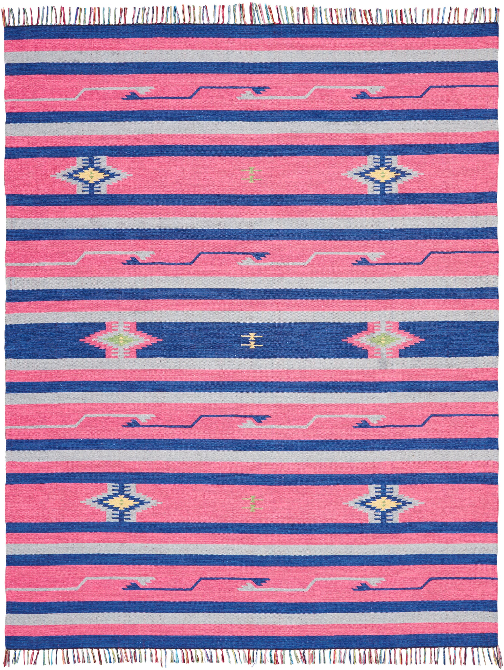 Nourison Home Baja  Pink Blue  Transitional