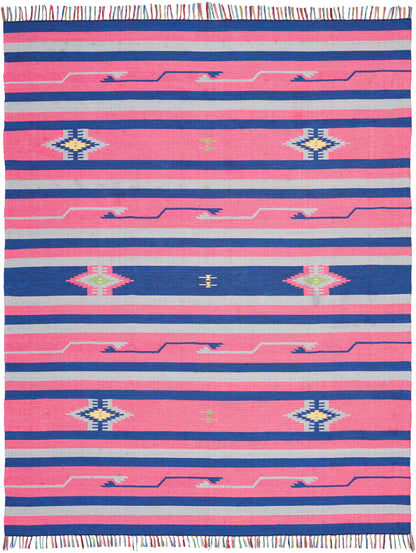 Nourison Home Baja  Pink Blue  Transitional