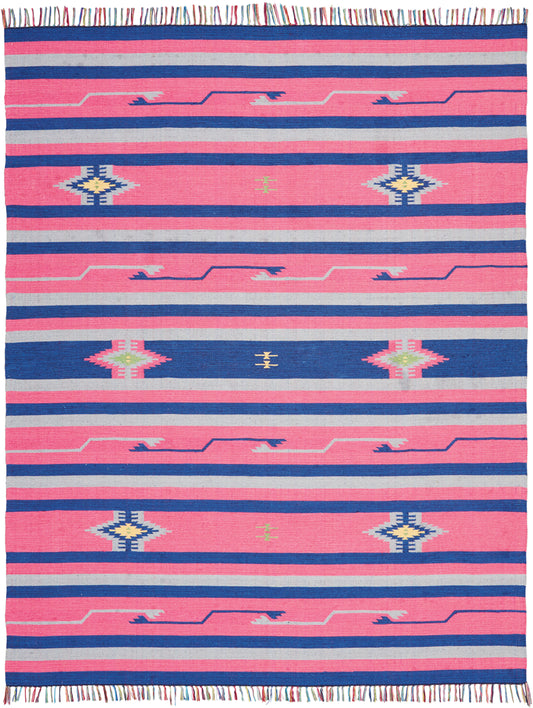 Nourison Home Baja  Pink Blue  Transitional