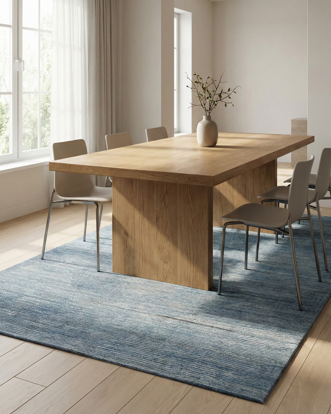 Artisan Harmony  Lt.Blue Blue Transitional Knotted Rug