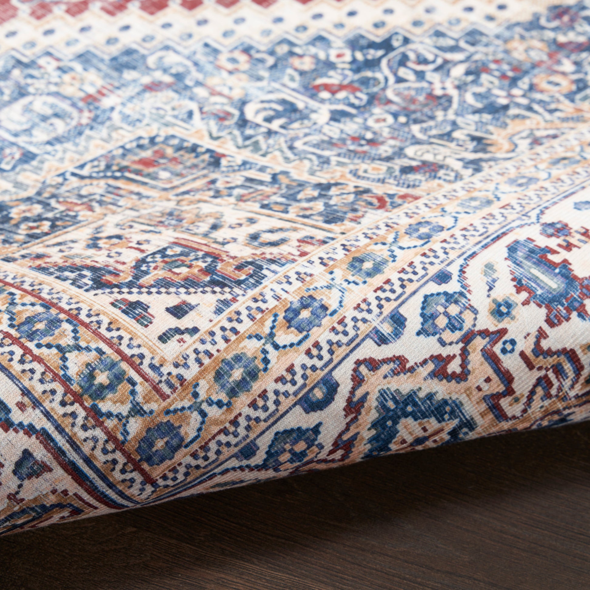 Nourison Home Vintage Home  Red Blue  Traditional
