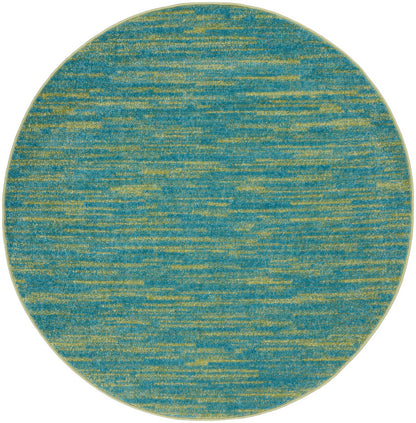Nourison Home Nourison Essentials NRE01 Blue Green Contemporary Power-loomed Rug