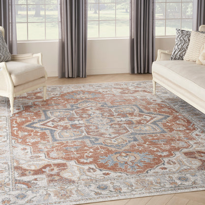 Nourison Home Astra Machine Washable  Gold Multicolor  Traditional