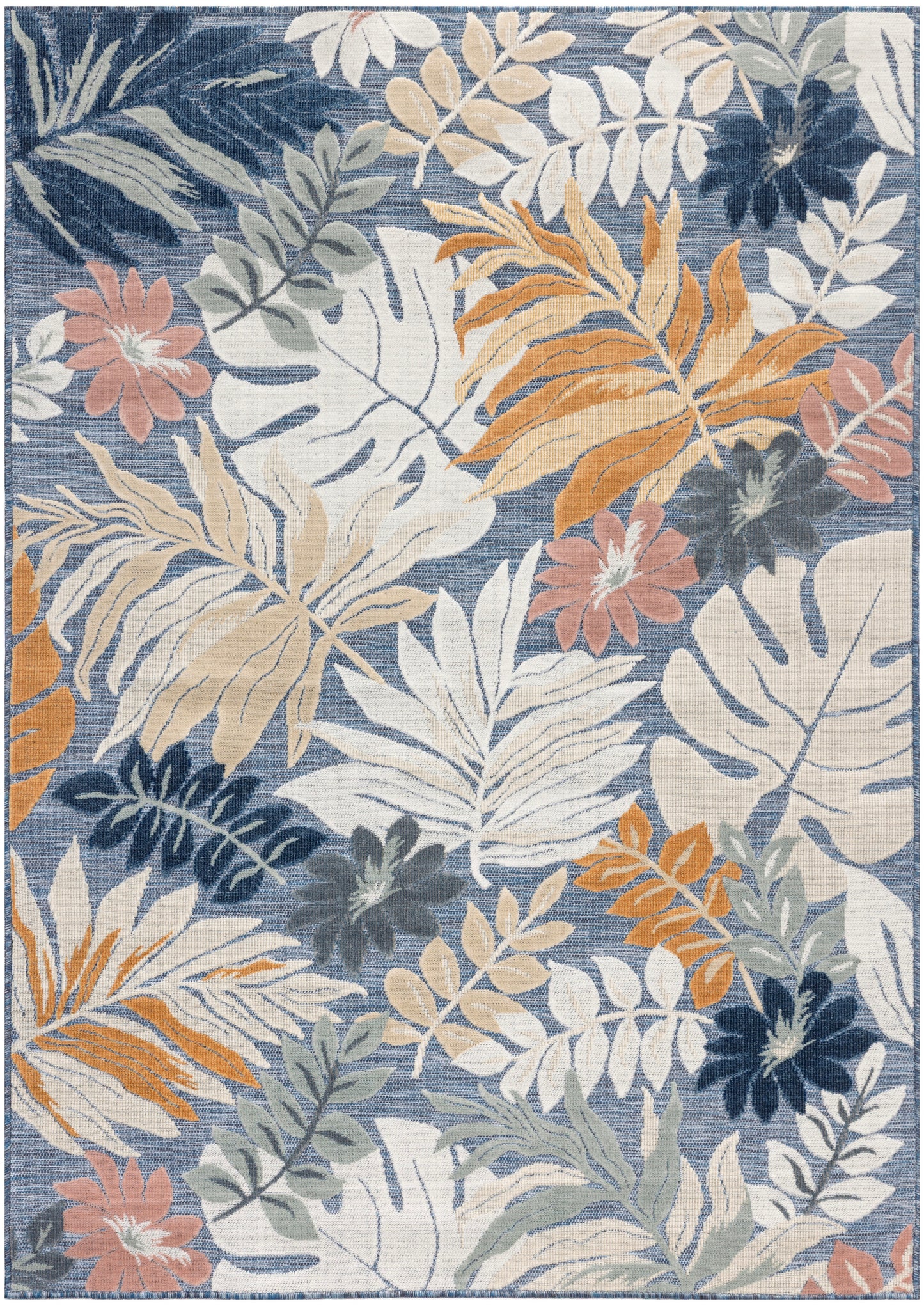 Nourison Home Suncoast SNC02 Denim Multicolor Contemporary Machine Woven Rug