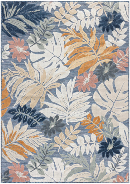 Nourison Home Suncoast SNC02 Denim Multicolor Contemporary Machine Woven Rug