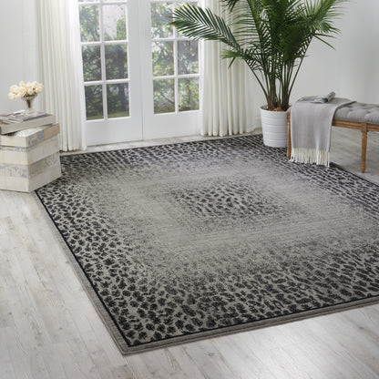 Nourison Home Riviera  Grey Black  Contemporary