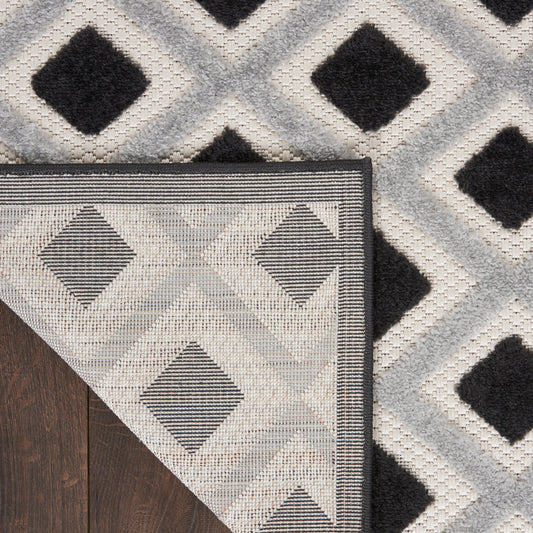 Nourison Home Aloha  Black White  Contemporary
