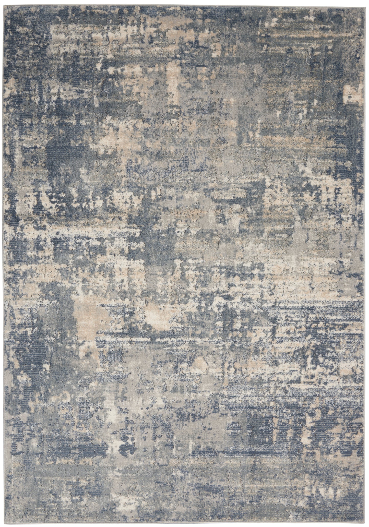 Nourison Home Quarry QUA04 Grey Beige Contemporary Power-loomed Rugs