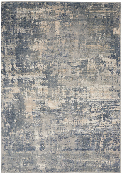 Nourison Home Quarry QUA04 Grey Beige Contemporary Power-loomed Rugs