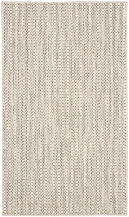 Nourison Home Courtyard COU01 Ivory Silver Contemporary Power-loomed Rug