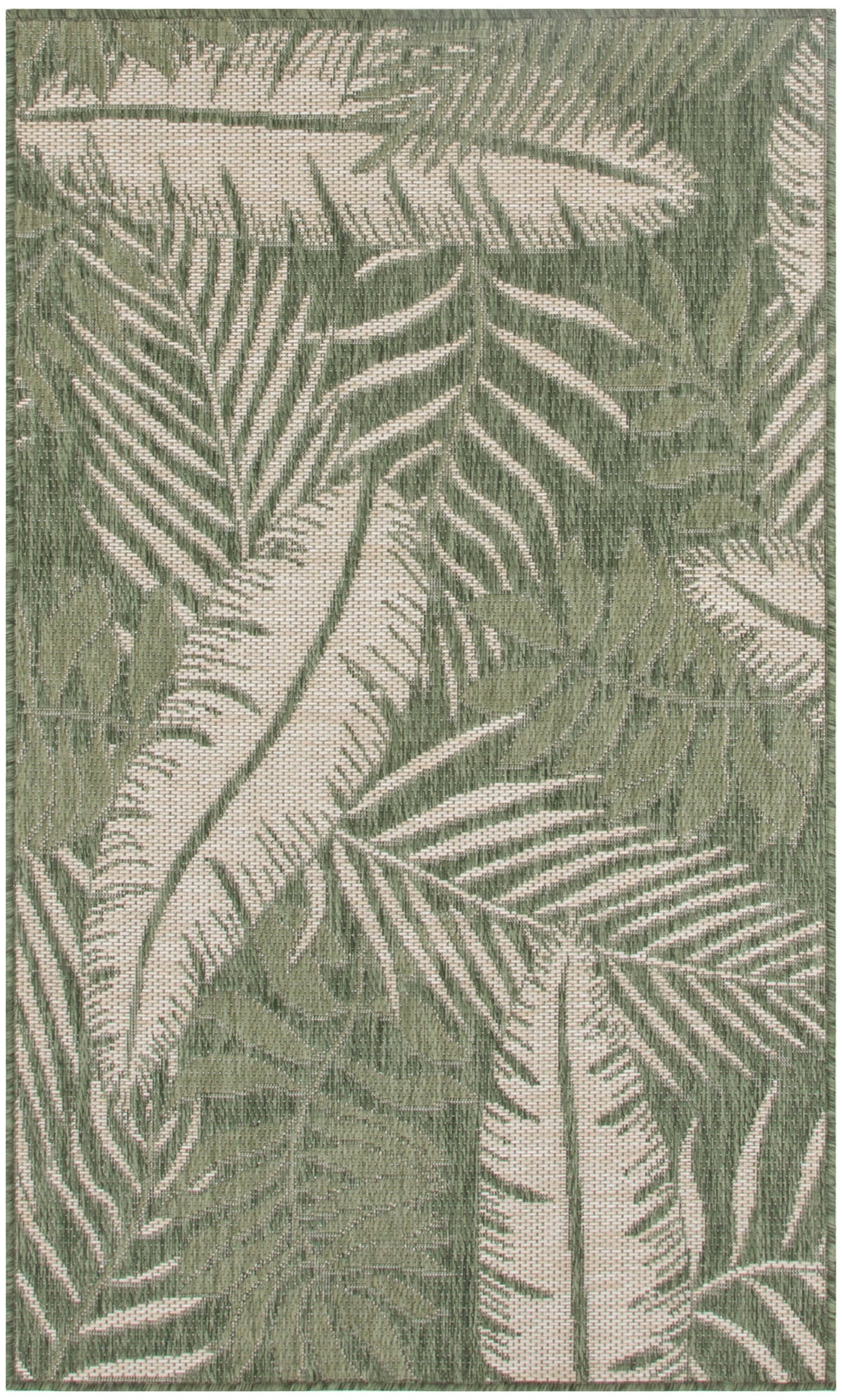 Nourison Home Garden Oasis GOA02 Green Ivory Contemporary Power-loomed Rug