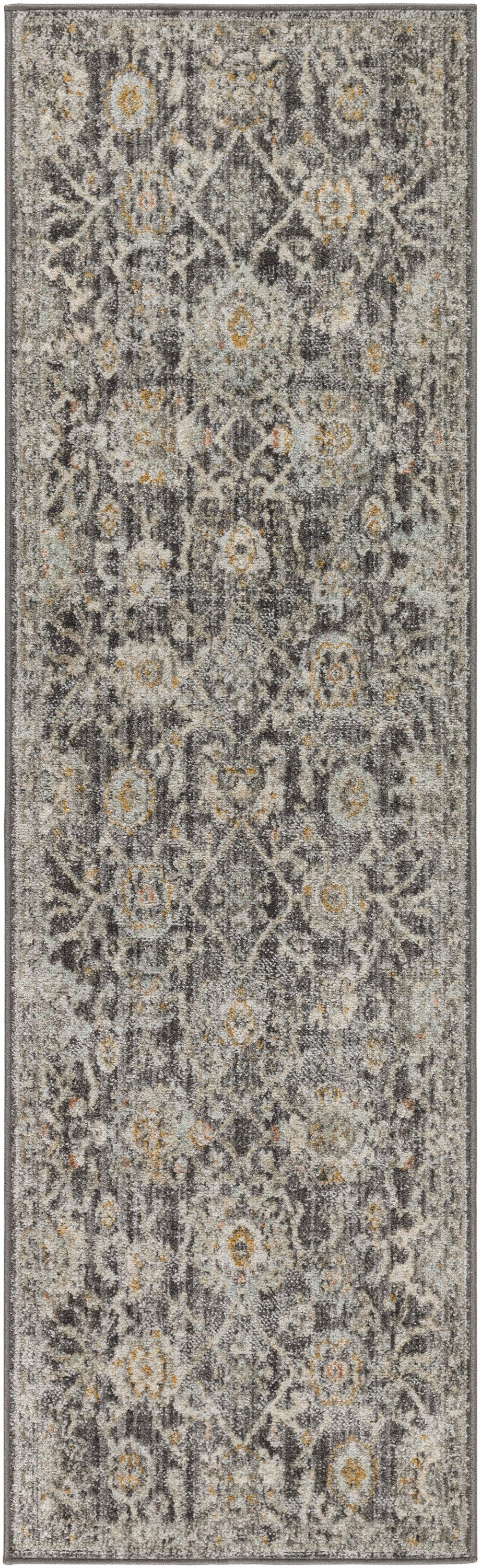 Nourison Home Oushak Home OUS01 Charcoal Traditional Loom-woven Rug