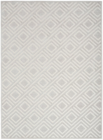 Nourison Home Care Free CAF03 Light Grey Contemporary Loom-woven Rug