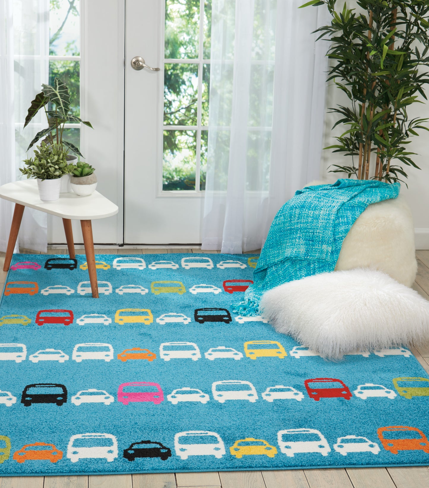 Nourison Home Miles  Blue  Contemporary