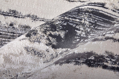 Feizy Prasad 39N9F Ivory Charcoal Modern/Bohemian & Eclectic/Ind Rug - Rugs - Feizy - Atlanta Designer Rugs
