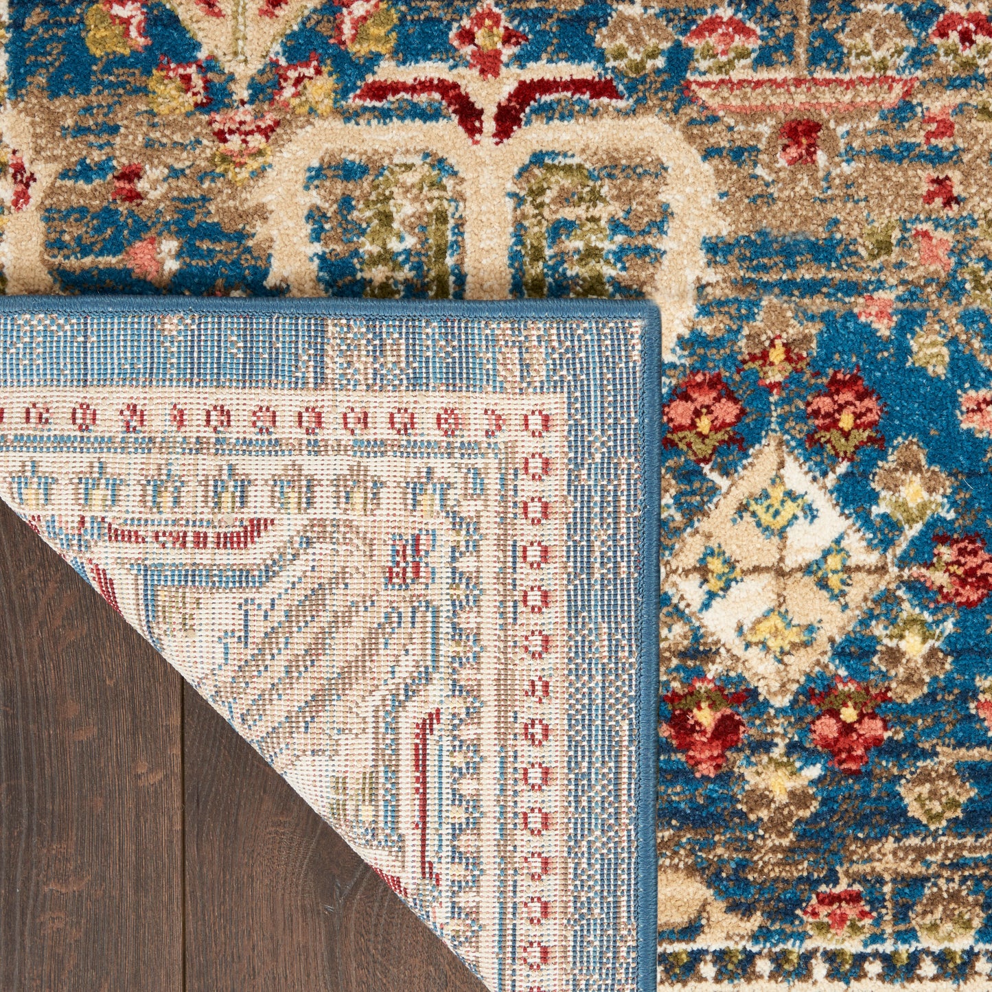 Nourison Home Karisma  Blue Ivory  Traditional