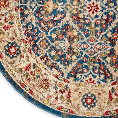 Nourison Home Karisma  Blue Ivory  Traditional