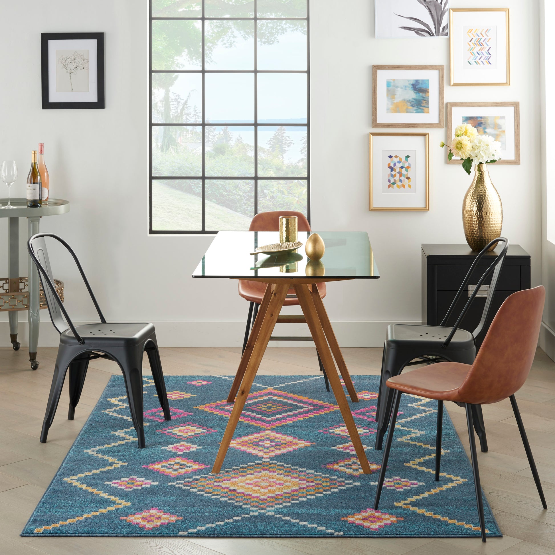 Nourison Home Passion  Navy  Transitional