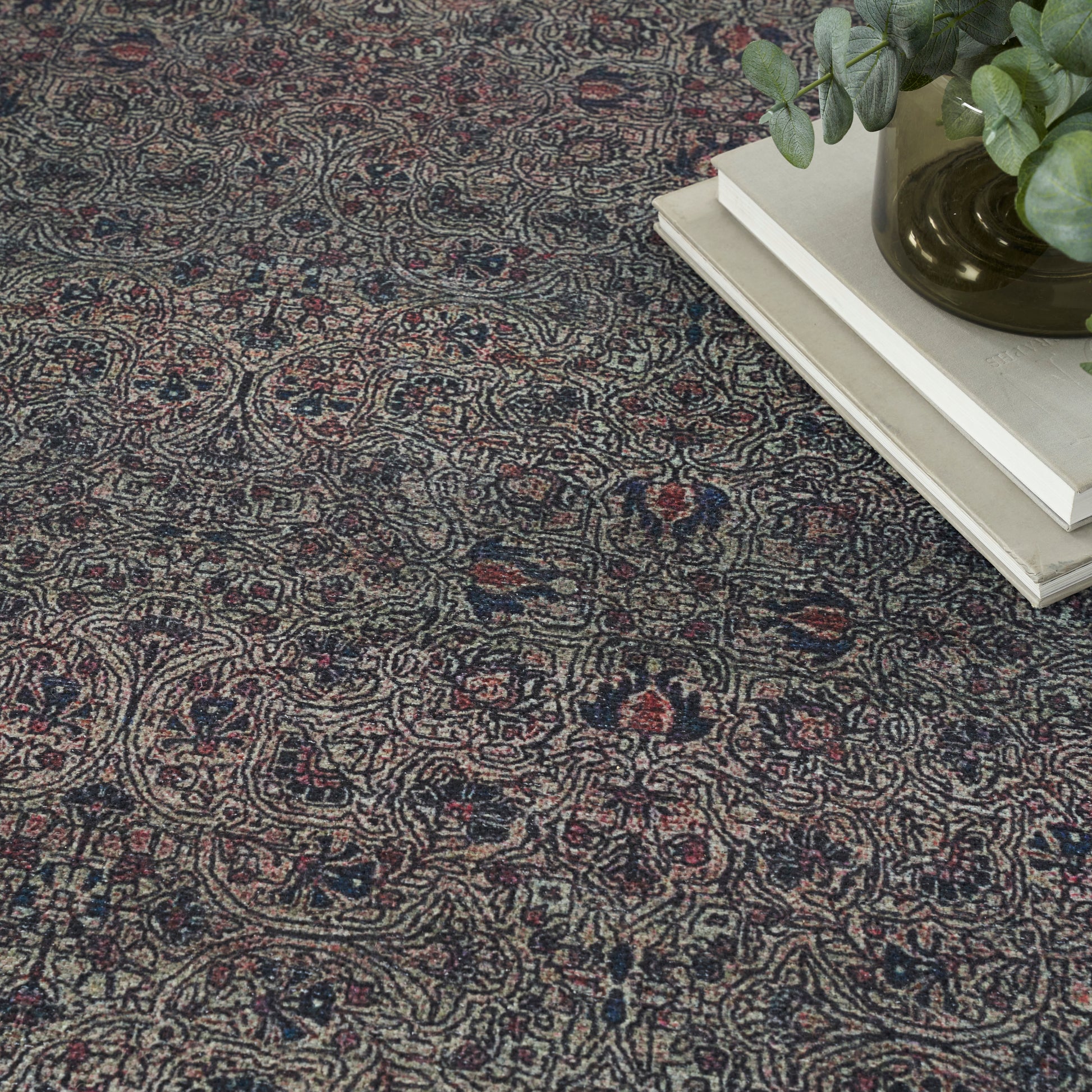 Nourison Home Grand Washables  Emerald  Traditional