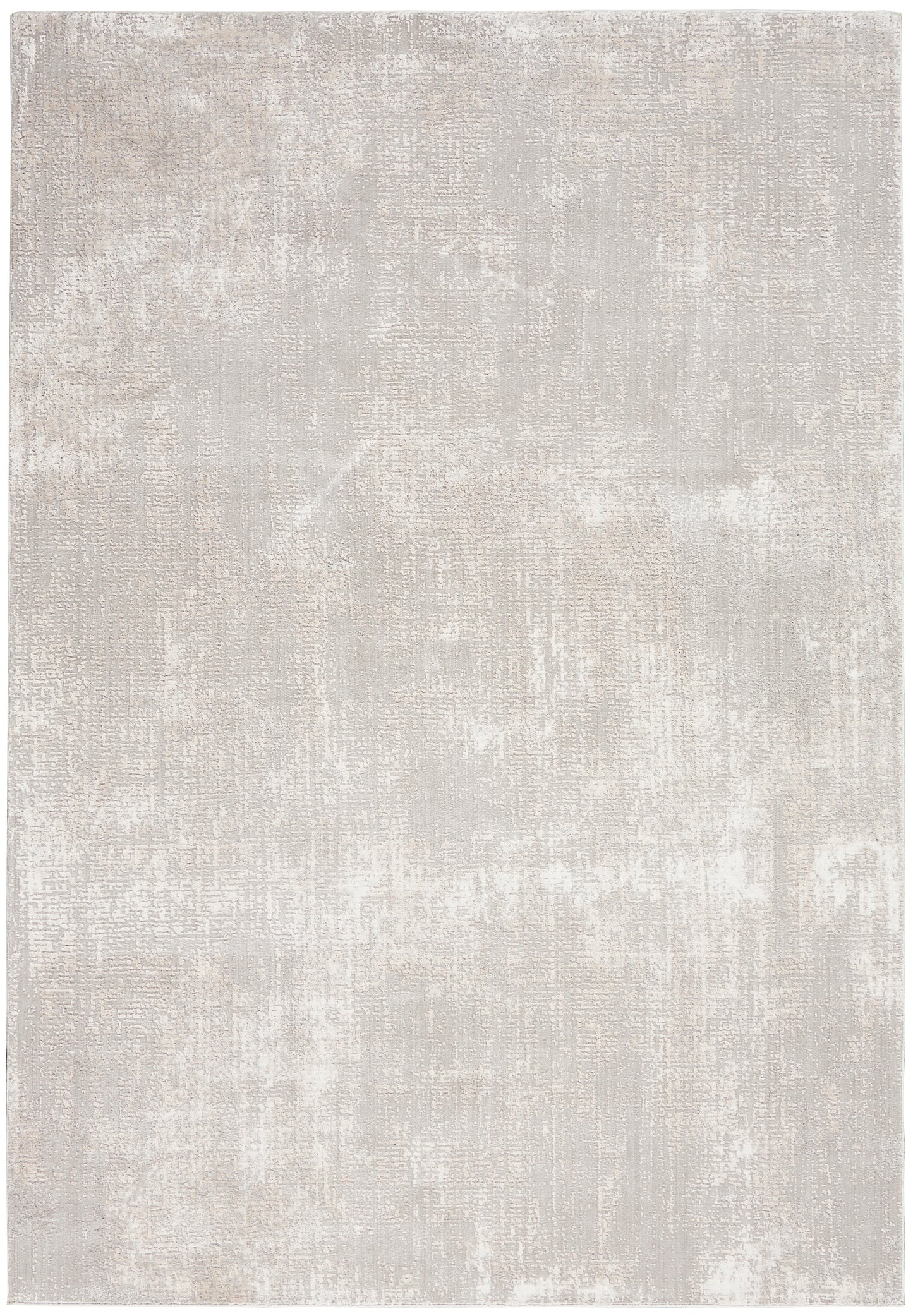 Nourison Home Silky Textures SLY01 Ivory Grey Contemporary Power-loomed Rug