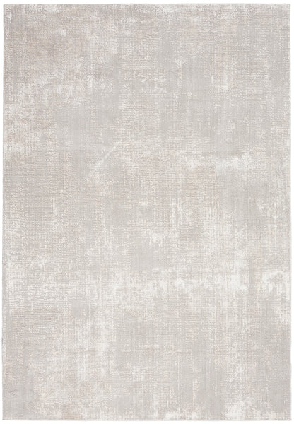 Nourison Home Silky Textures SLY01 Ivory Grey Contemporary Power-loomed Rug