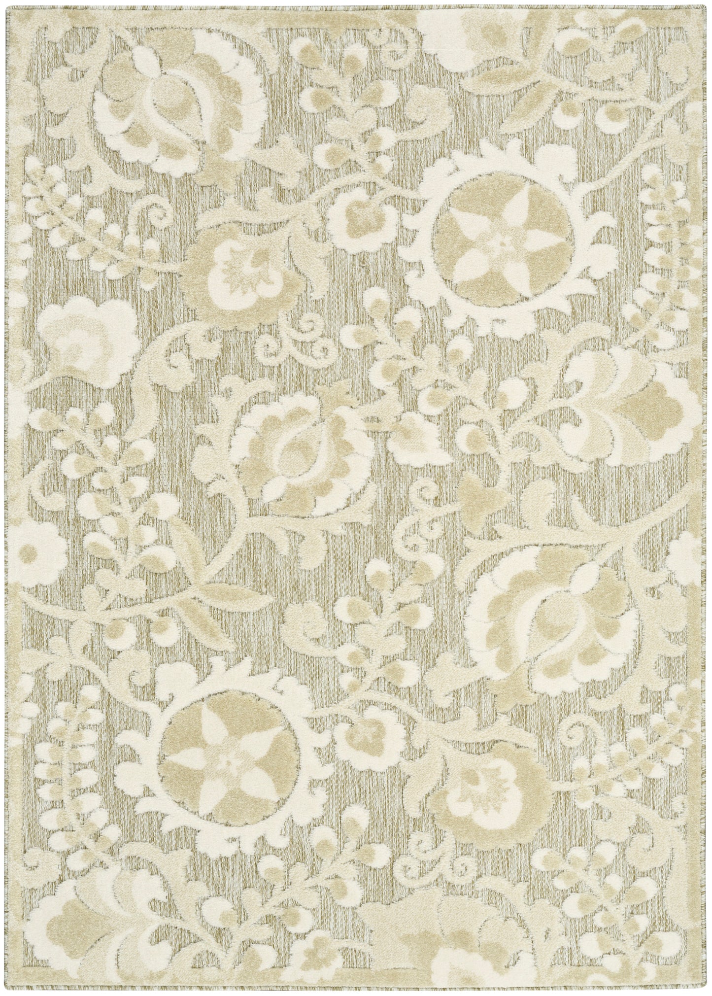 Nourison Home Aloha ALH17 Ivory Sage Contemporary Power-loomed Rugs
