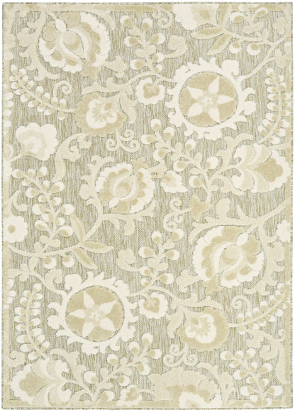 Nourison Home Aloha ALH17 Ivory Sage Contemporary Power-loomed Rugs