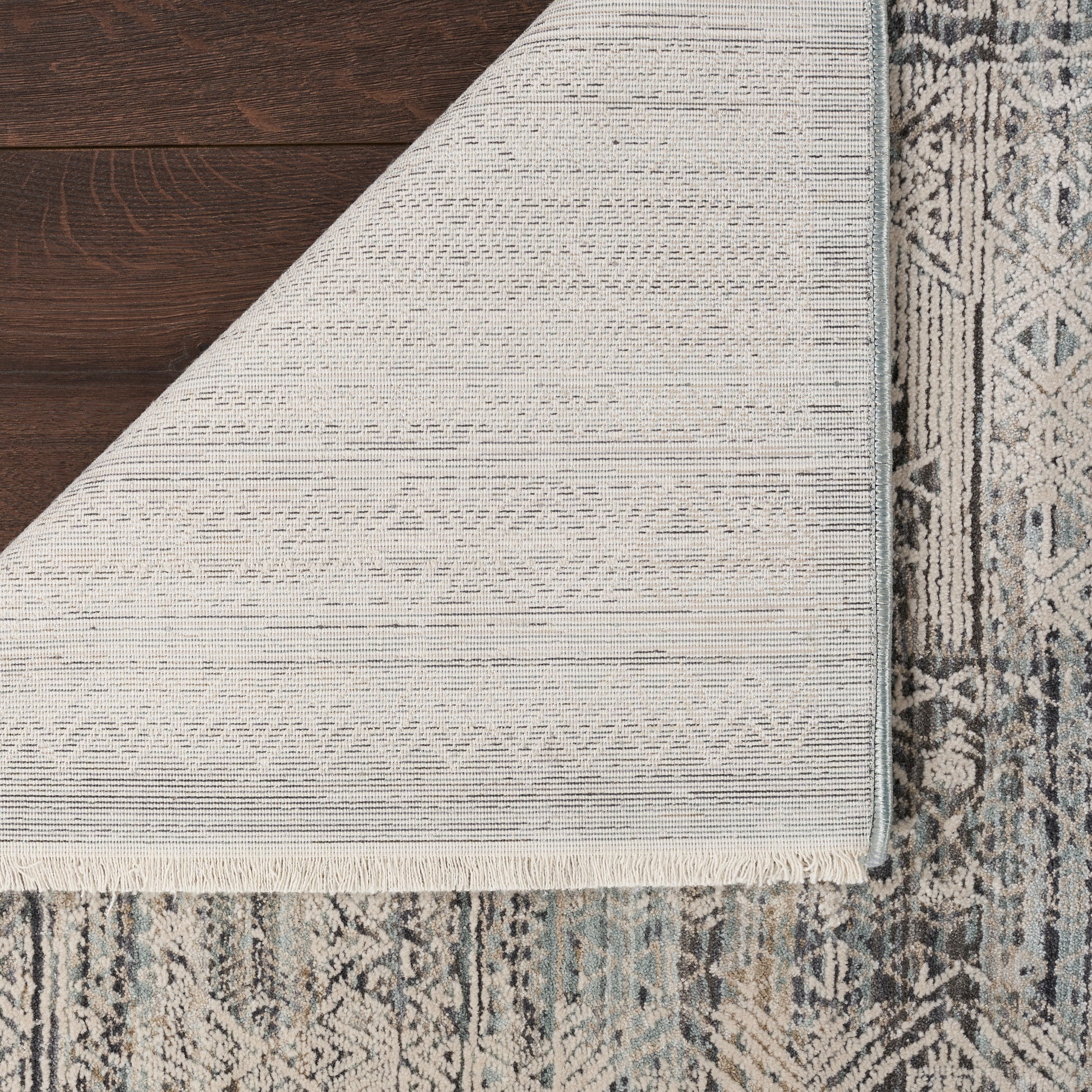 Nourison Home Lynx  Ivory Blue  Transitional