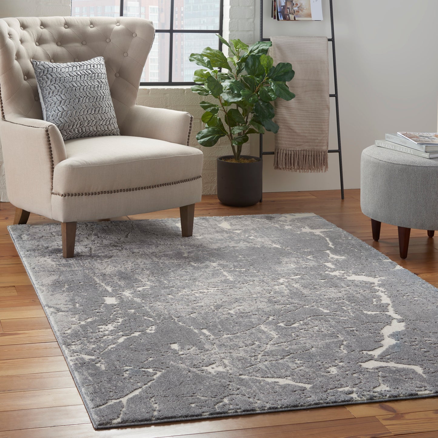 Nourison Home Sahara  Ivory Slate  Contemporary