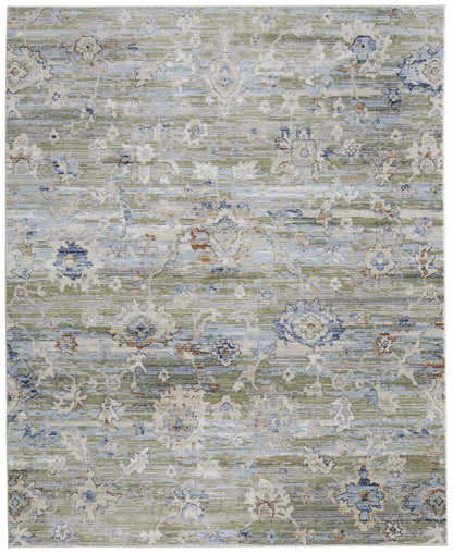 Feizy Melrose 39P3F Green Ivory Traditional/Vintage/Persian Machinemade Rug - Rugs - Feizy - Atlanta Designer Rugs
