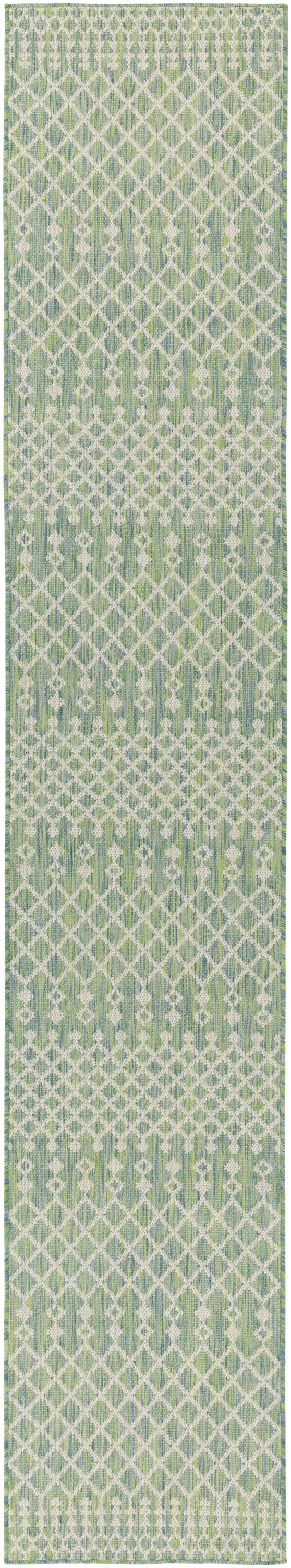 Nourison Home Positano POS02 Blue Green Contemporary Power-loomed Rug