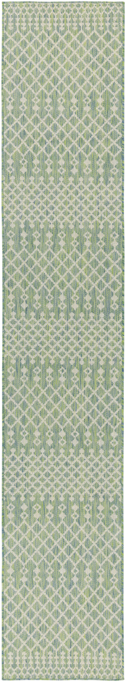 Nourison Home Positano POS02 Blue Green Contemporary Power-loomed Rug