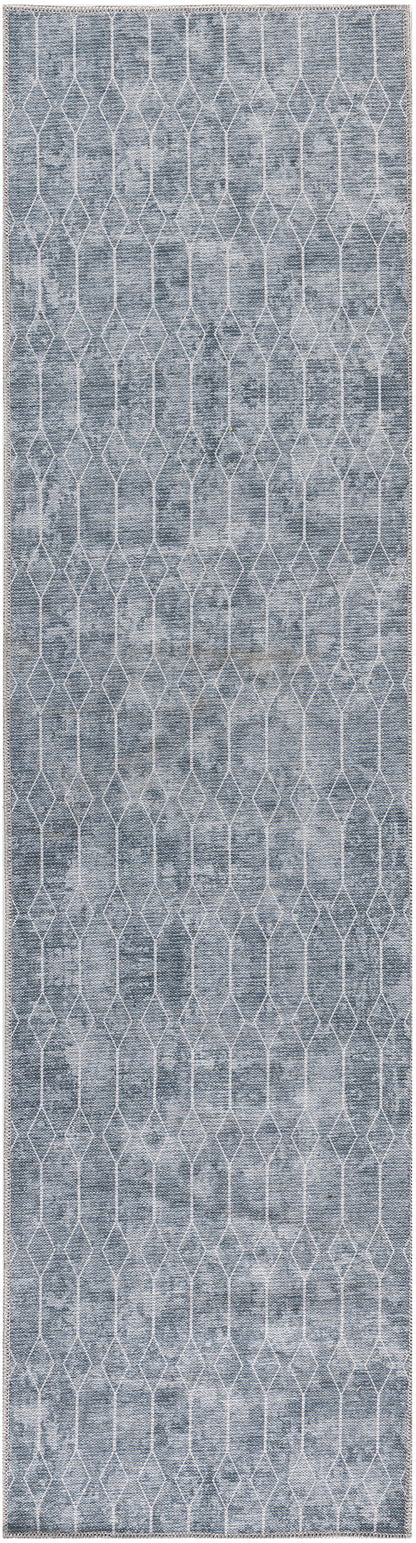 Nourison Home New Concept Washables SR107 Blue Grey Contemporary Machine Woven Rug