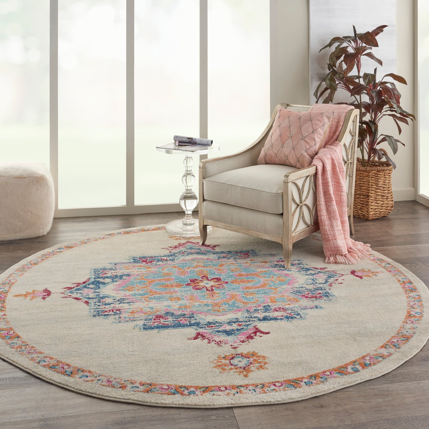 Nourison Home Passion  Grey Multicolor  Transitional