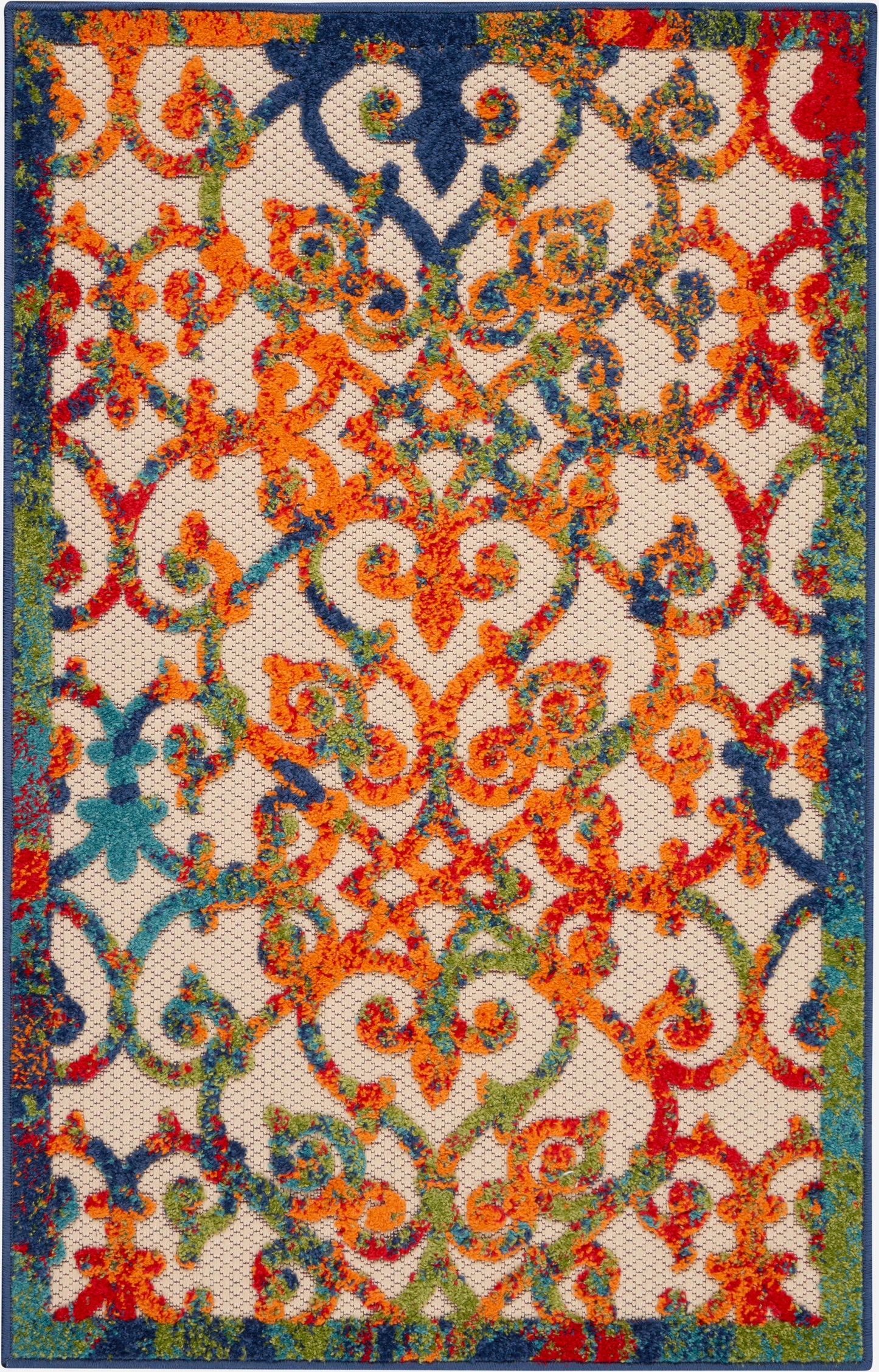 Nourison Home Aloha ALH21 Multicolor Contemporary Power-loomed Rugs