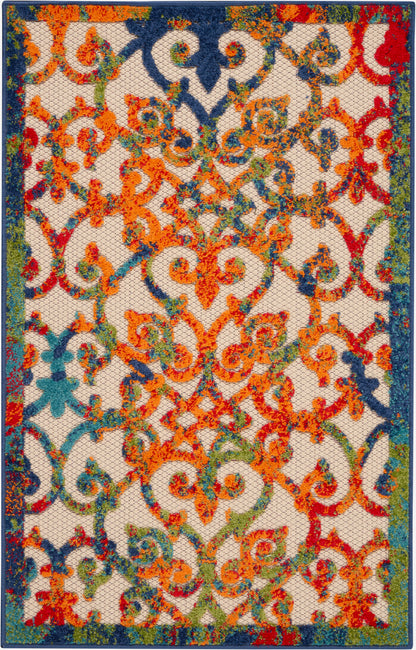 Nourison Home Aloha ALH21 Multicolor Contemporary Power-loomed Rugs