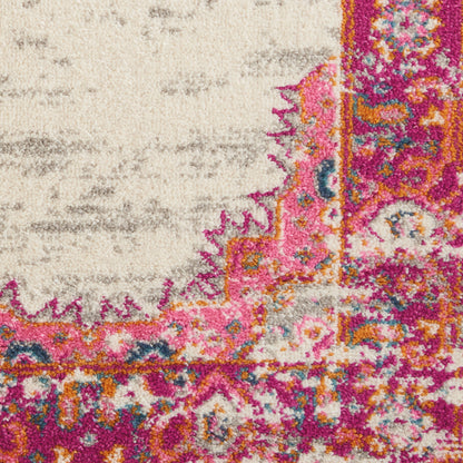 Nourison Home Passion  Ivory Fuchsia  Transitional