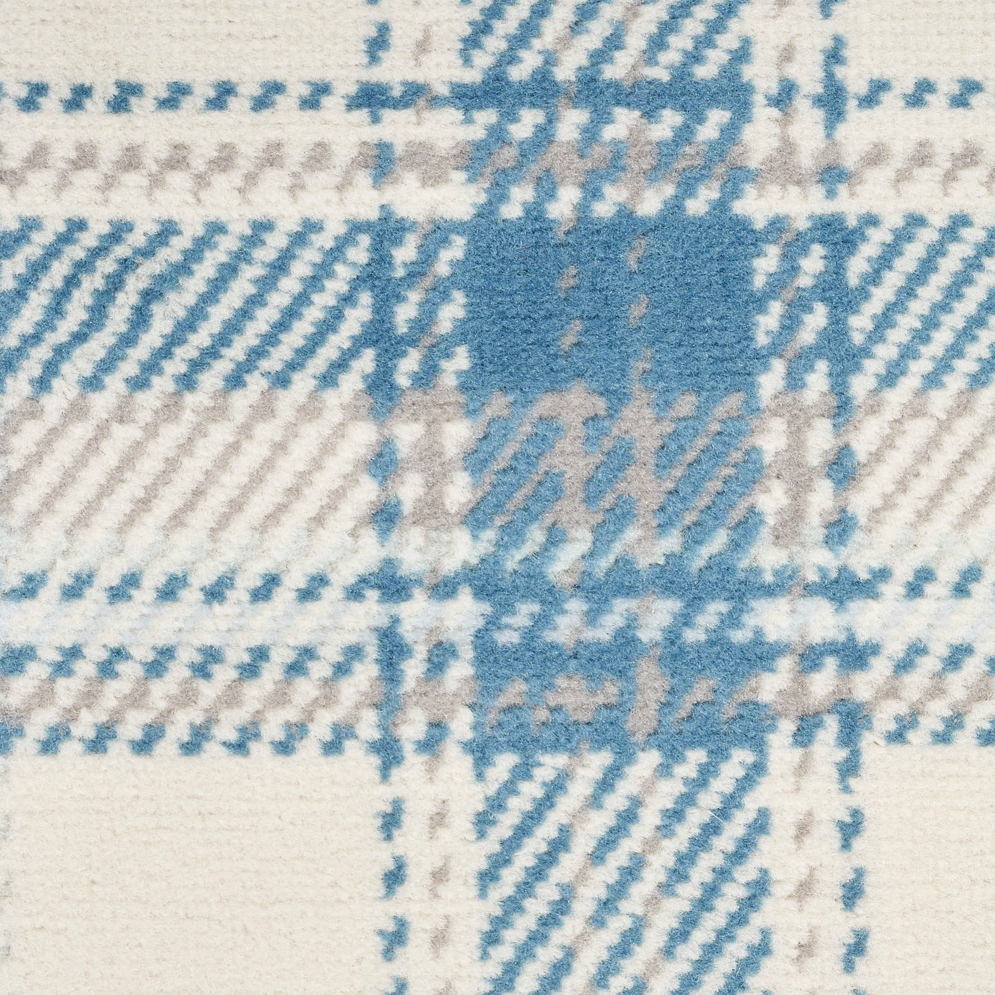 Nourison Home Grafix  Ivory Blue  Contemporary