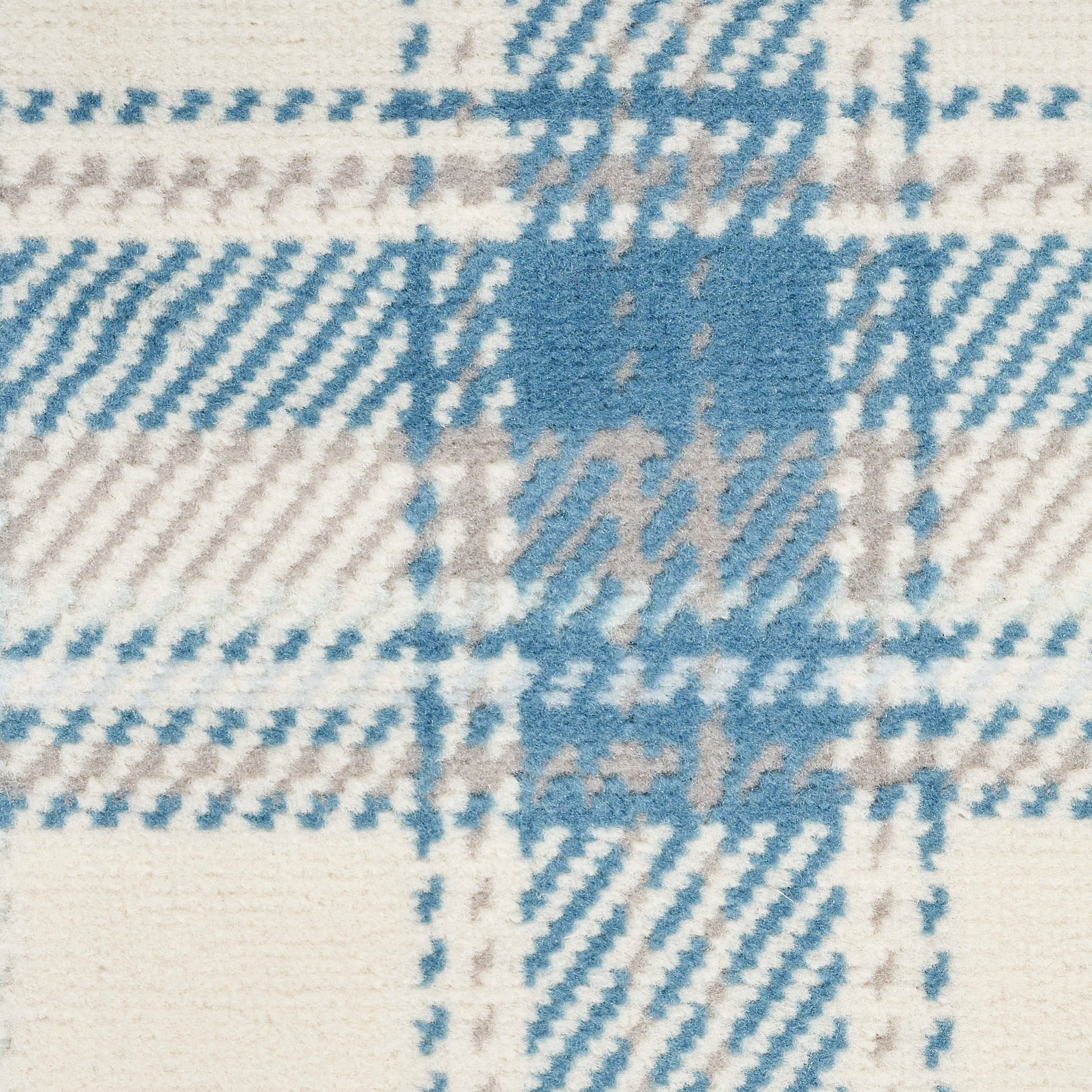 Nourison Home Grafix  Ivory Blue  Contemporary