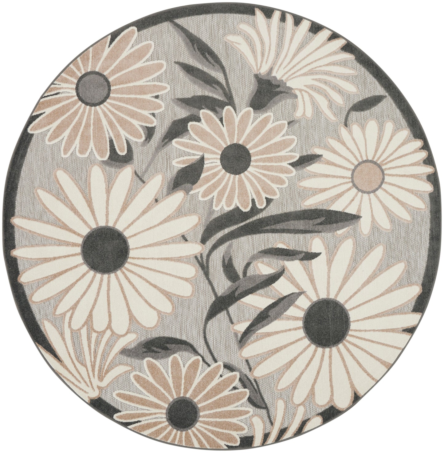 Nourison Home Aloha ALH33 Beige Contemporary Power-loomed Rugs