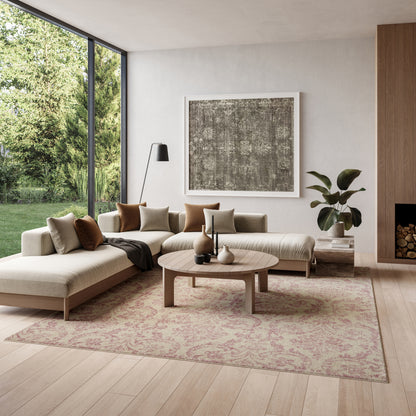 Nourison Home Jubilant  Ivory Pink  Transitional