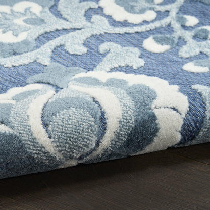 Nourison Home Aloha  Blue  Contemporary