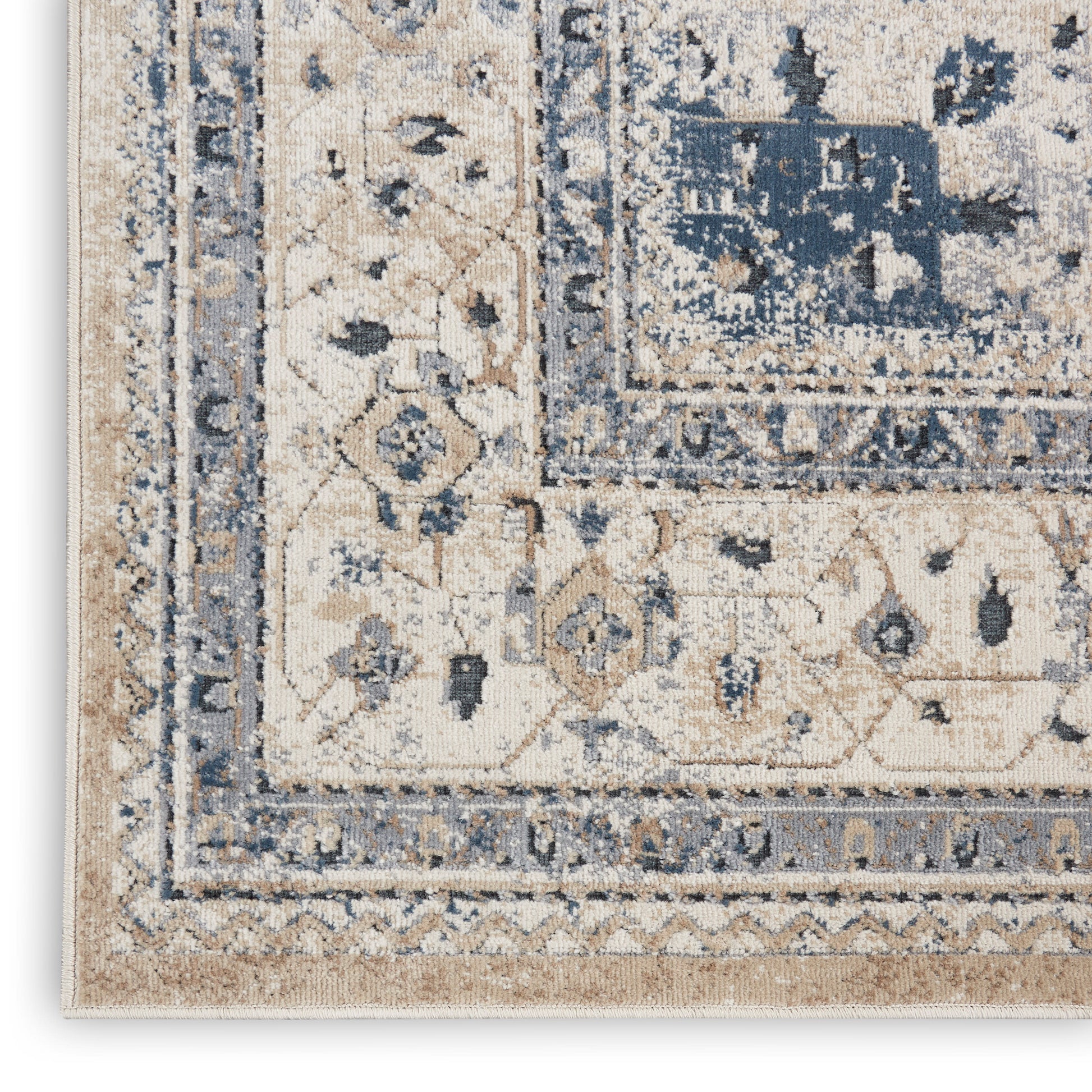 Nourison Home Malta  Beige Blue  Traditional