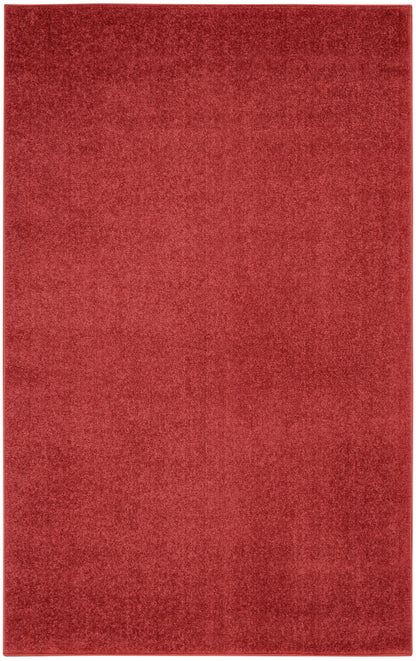 Nourison Home Nourison Essentials NRE01 Brick Red Contemporary Power-loomed Rug