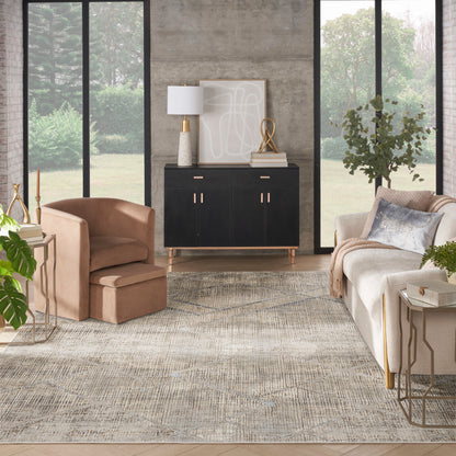 Nourison Home Sparkle  Grey  Contemporary