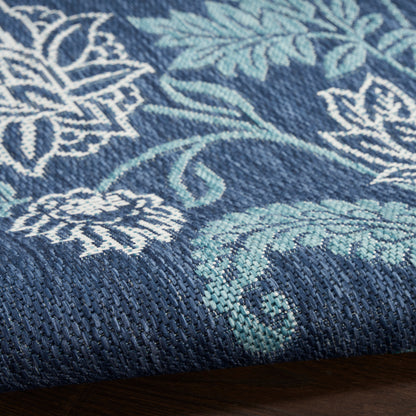 Nourison Home Garden Oasis  Navy  Contemporary