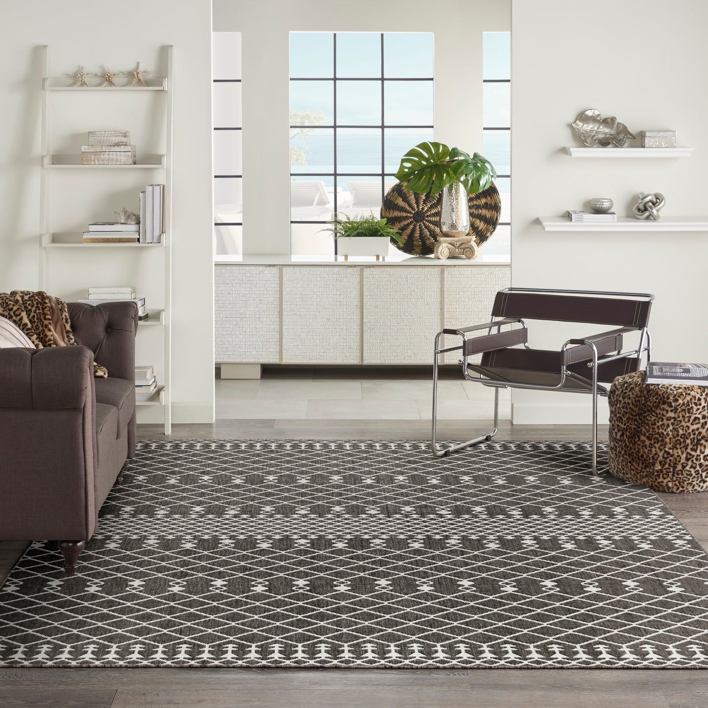 Nourison Home Positano  Black  Contemporary